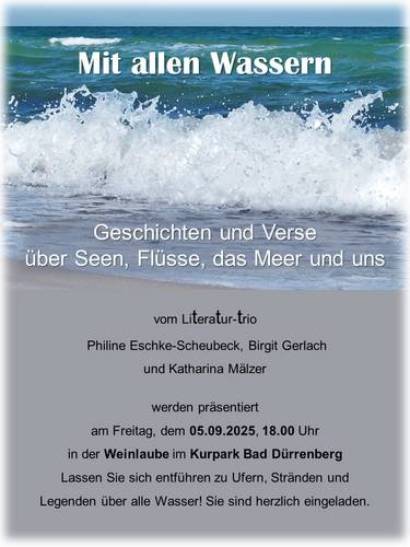 Lesung Wasser Bad Dürrenberg..