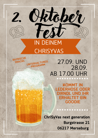 Braun Vintage Bierglas Oktoberfest Party Poster.png(1)