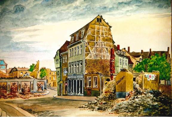 Franz Wagner   Burgstraße, Blick zum Markt