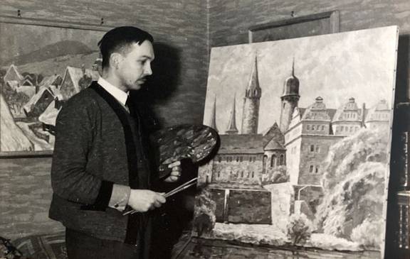 79 IMG 2673 Vati Daheim 1938 Bild Merseburger Schloss
