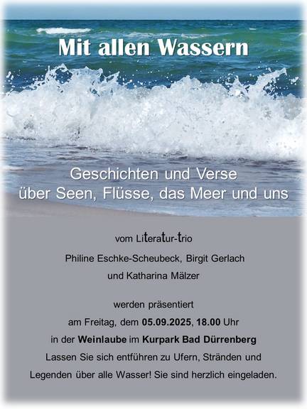 Lesung Wasser Bad Dürrenberg..
