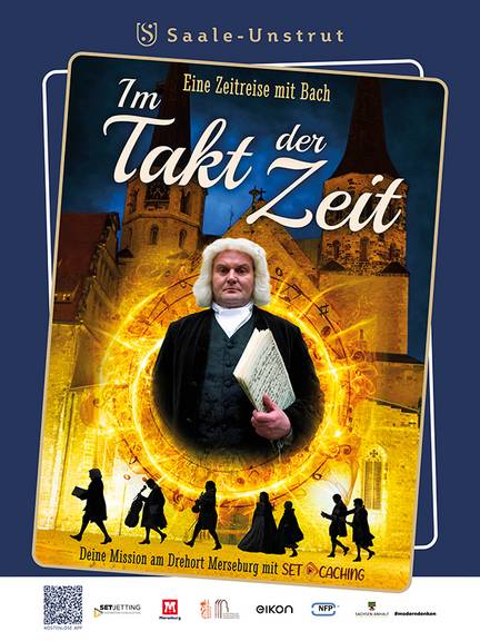 Plakat zum Set-Caching Erlebnis in Merseburg Plakat Bach 600x800