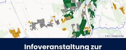 Titelbild mit Titel des Artikels vor einer Übersichtskarte der Wärmeplanung