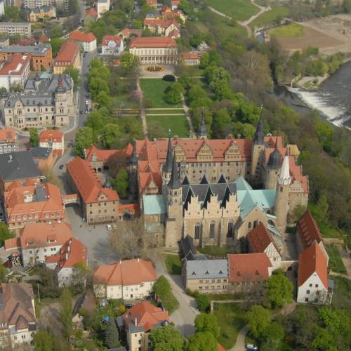 Schloss und Dom Merseburg Luftbild 2016 11 01b BN Kreisverwaltung Saalekreis