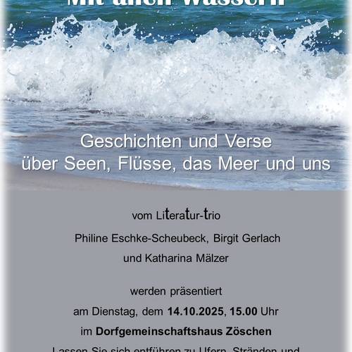 Plakat Lesung 2025 10 14 Zöschen..